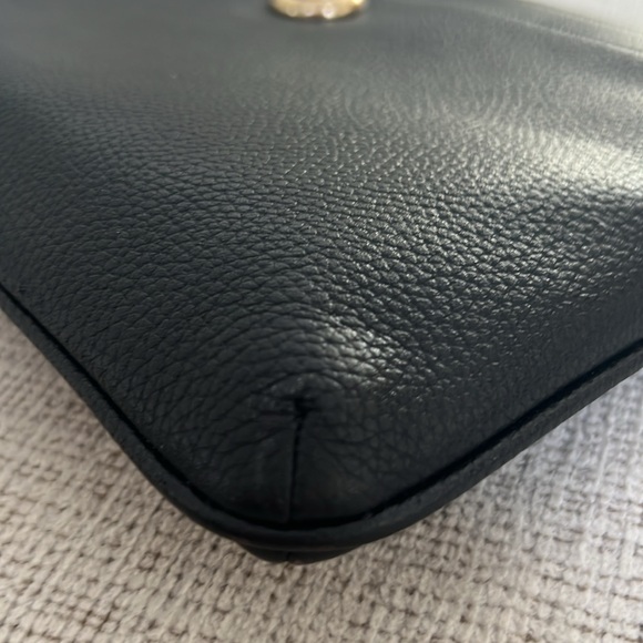 Coach Women's Polished Pebble Polly Crossbody Bag in Black - Picture 10 of 14